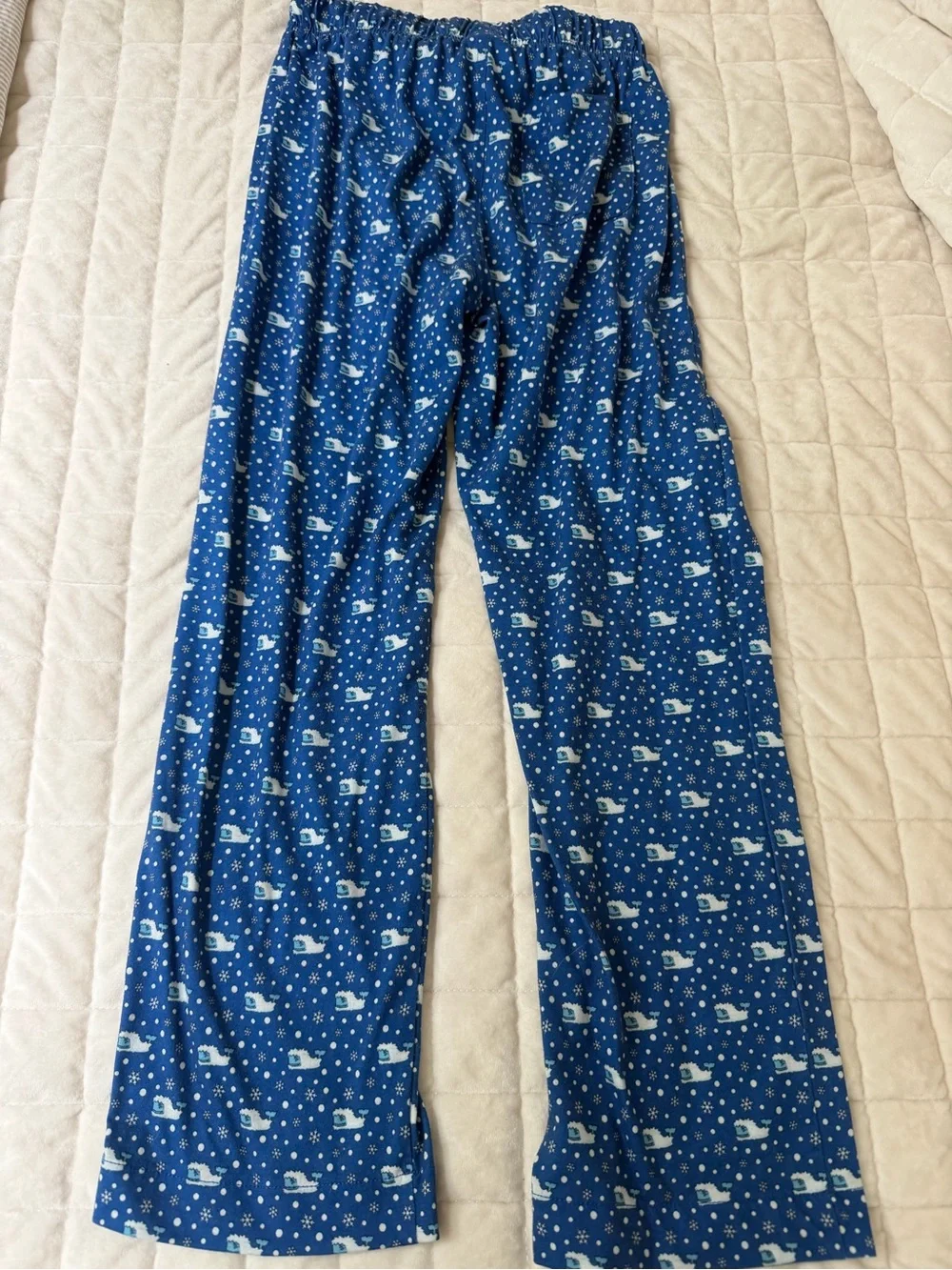 Vineyard Vines Boys Blue Pajama Pants with Yeti Print